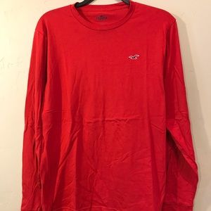Hollister long sleeve red T-Shirt
